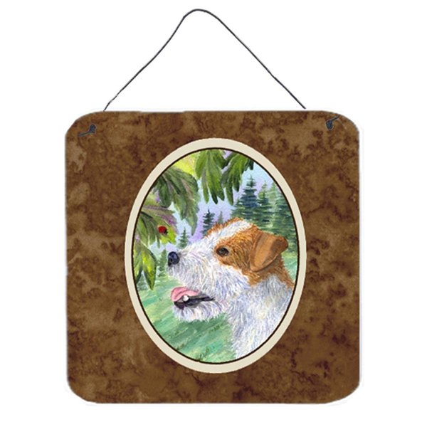 Micasa Jack Russell Terrier Aluminium Metal Wall Or Door Hanging Prints 6 x 6 In. MI234686